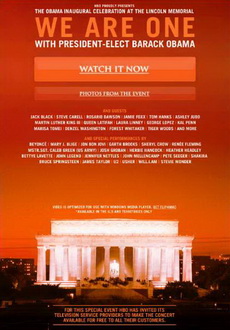 "We Are One: The Obama Inaugural Celebration" (2009) DVDRip.XViD-SPRiNTER